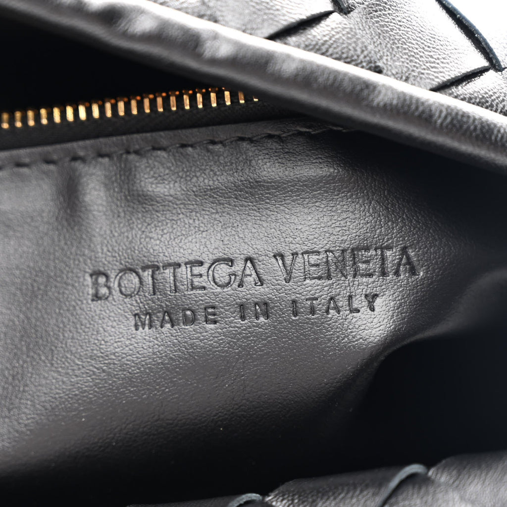 Calfskin Intrecciato Large Hop Black
