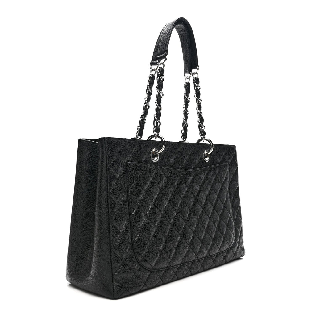 Caviar Quilted XL Grand Shopping Tote GST Black