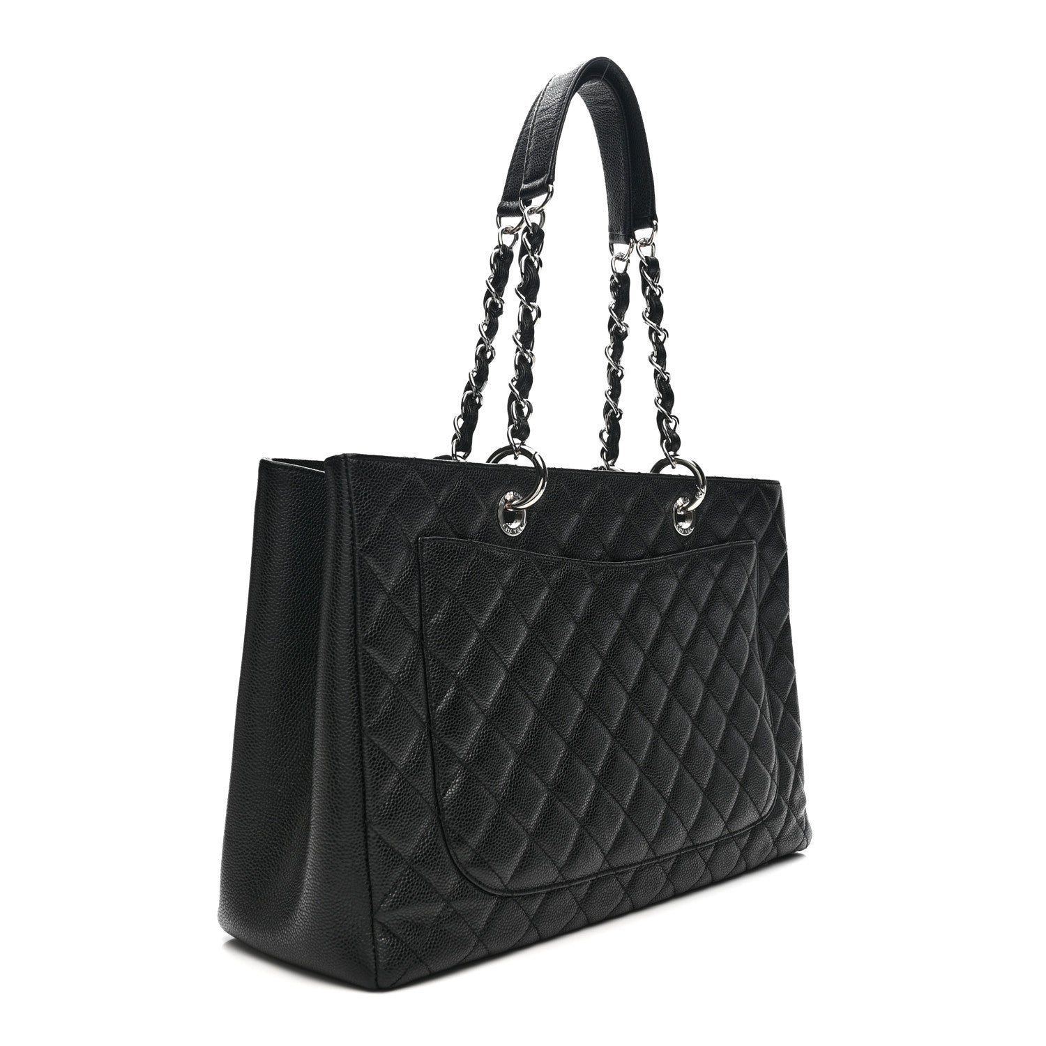 Caviar Quilted XL Grand Shopping Tote GST Black