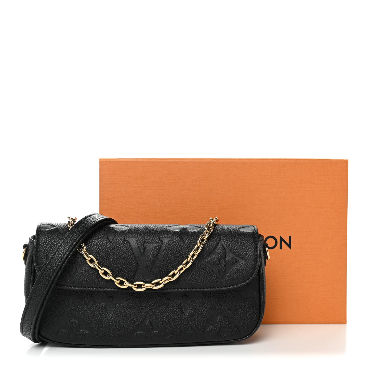 Empreinte Monogram Giant Ivy Wallet On Chain Black