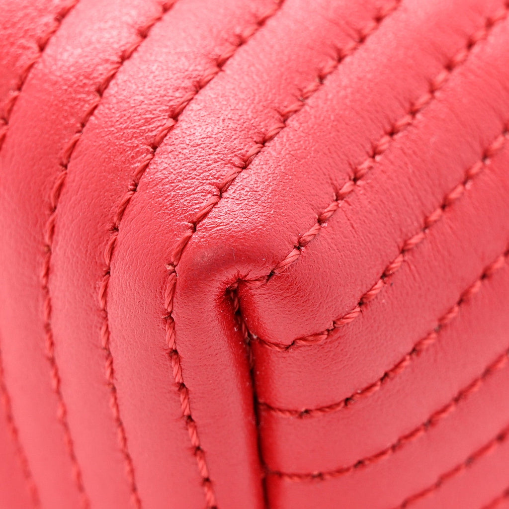 Calfskin Quilted Small Patricia Belt Bag Ruby Red