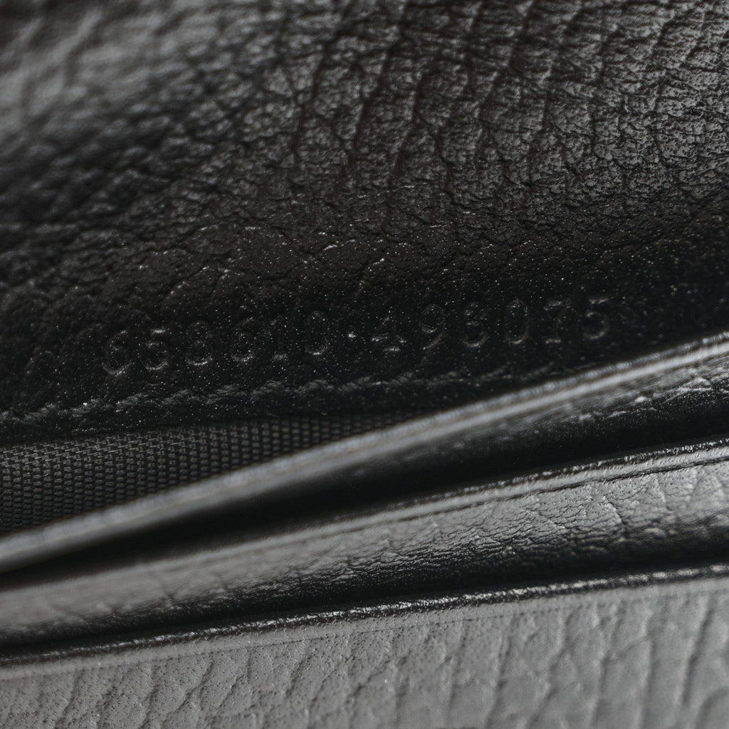 Dollar Calfskin GG Supreme Monogram GG Marmont  Case Black Beige Ebony