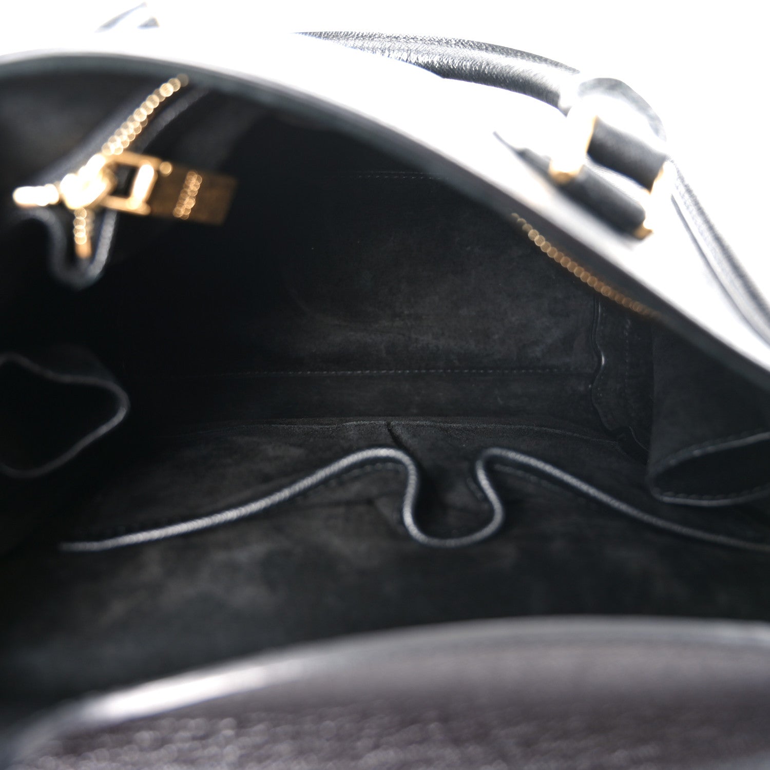 Grained Calfskin Large Heroine Black