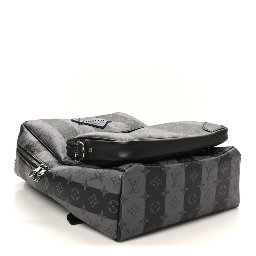 X NIGO Monogram Eclipse Stripes LV Heart Modular Utilitary Backpack