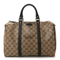 Crystal Monogram Medium Joy Boston Dark Brown