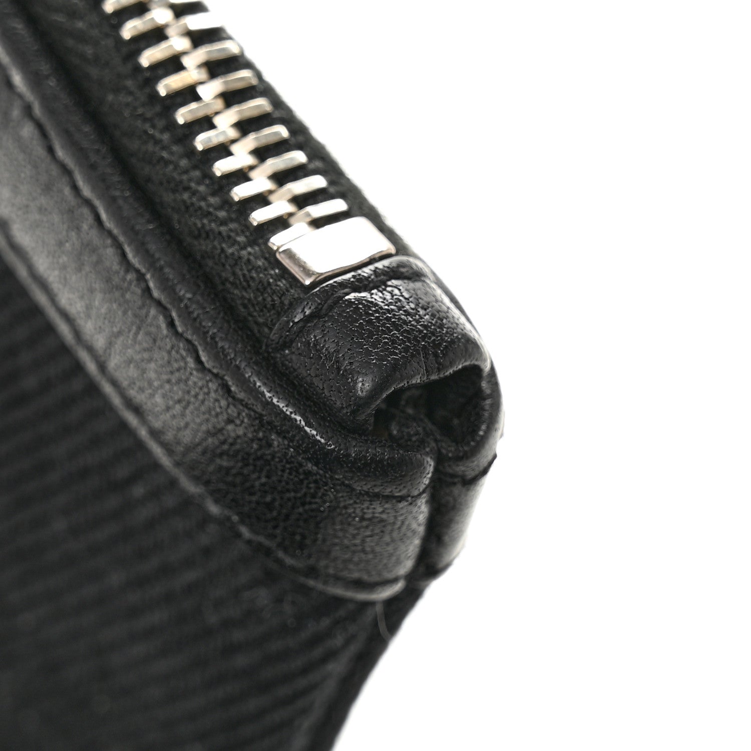 Linen Canvas Rive Gauche Zipped Pouch Black