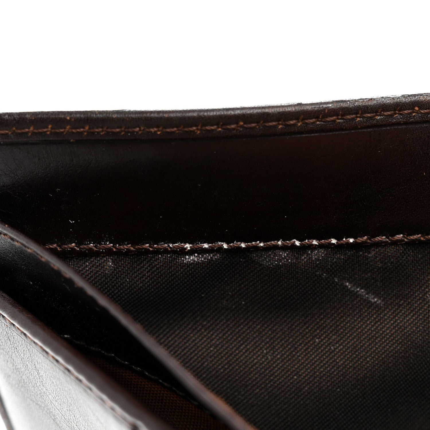 Zucca Calfskin Compact Wallet Tobacco