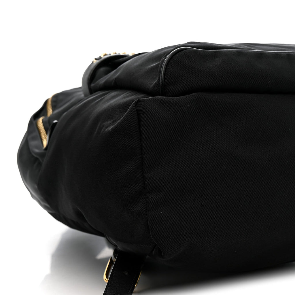 Nylon Eco Alter Nappa Mini Falabella GO Backpack Black