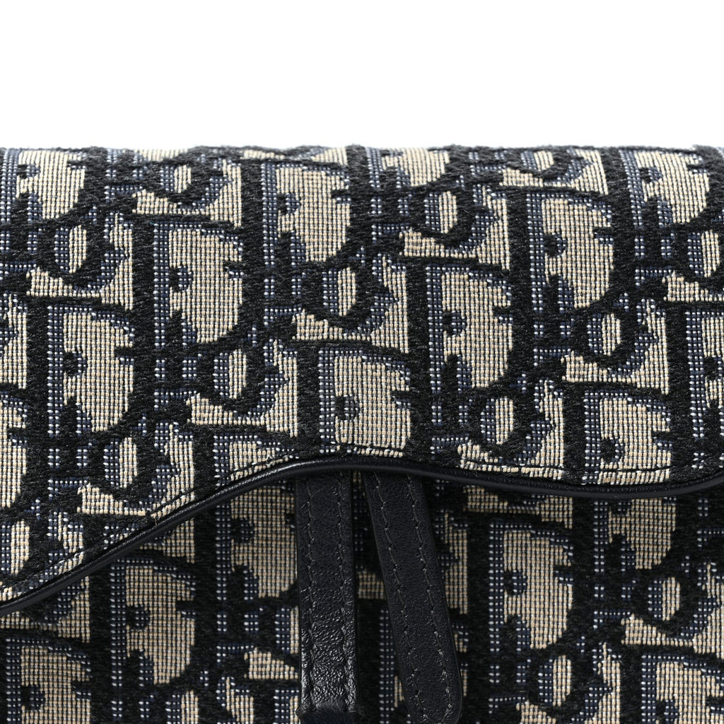 Oblique Saddle Belt Bag Blue