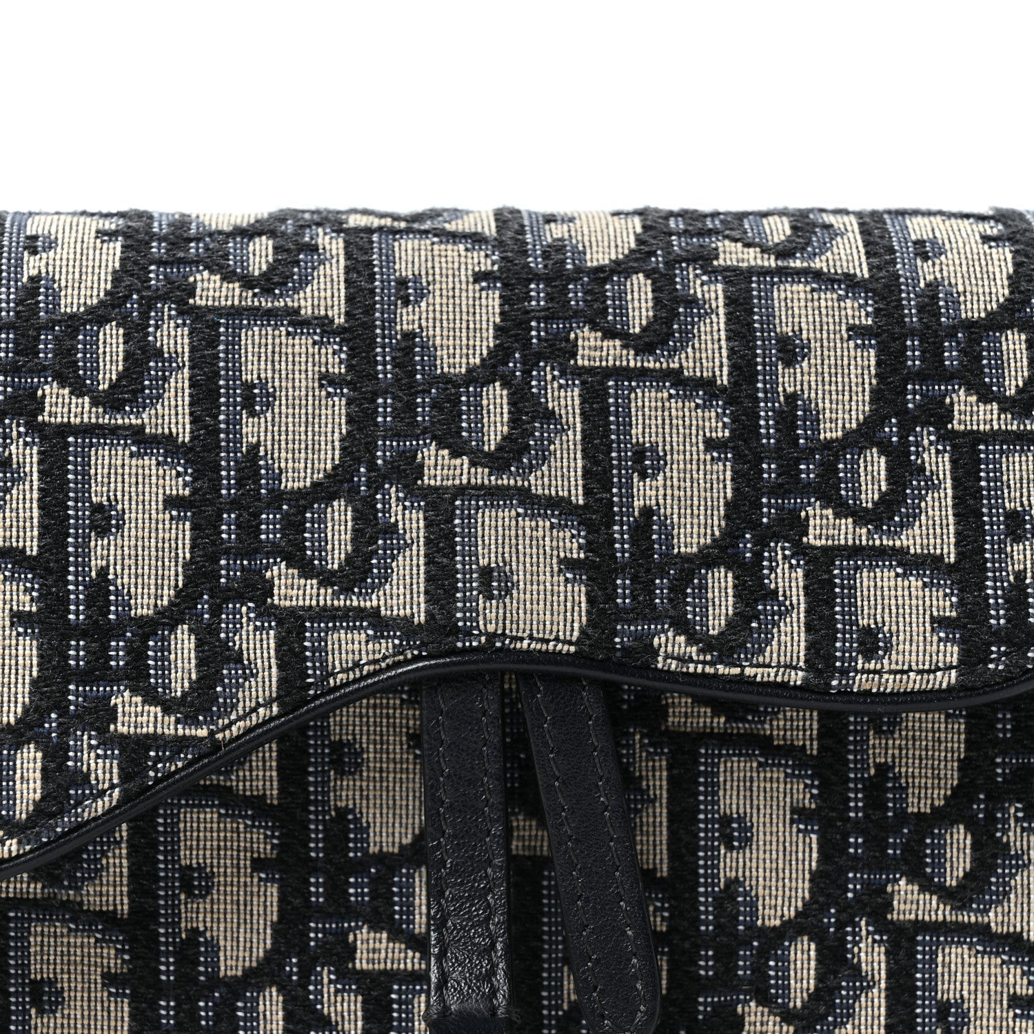 Oblique Saddle Belt Bag Blue