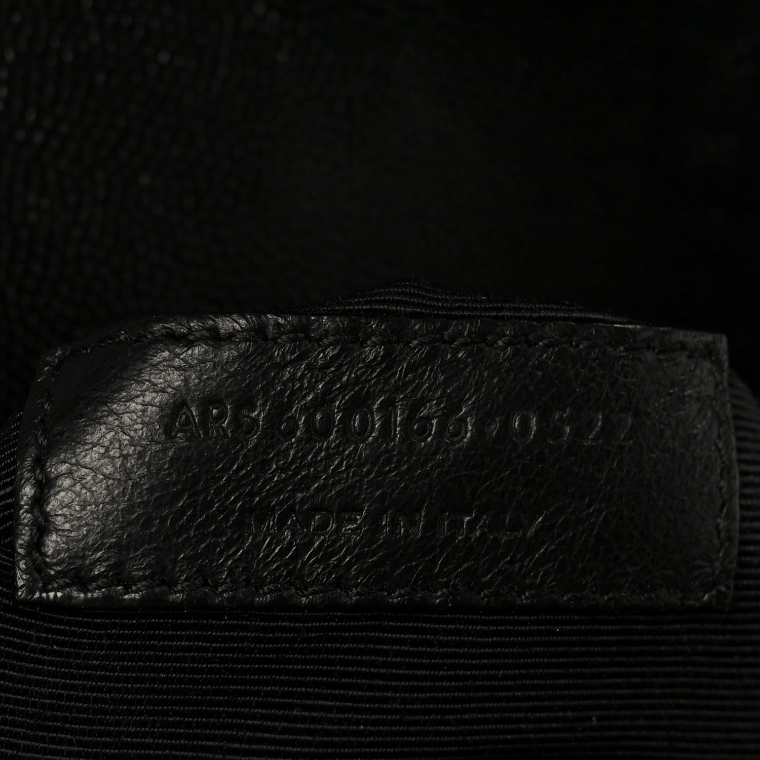 Grain De Poudre Textured Mixed Matelasse Large Triquilt Monogram Satchel Black