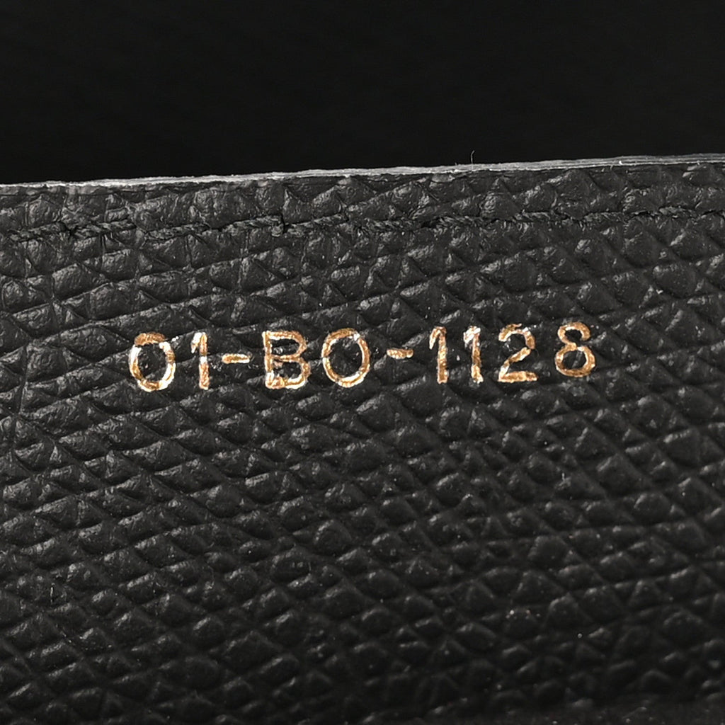 Grained Calfskin Saddle Bag Black