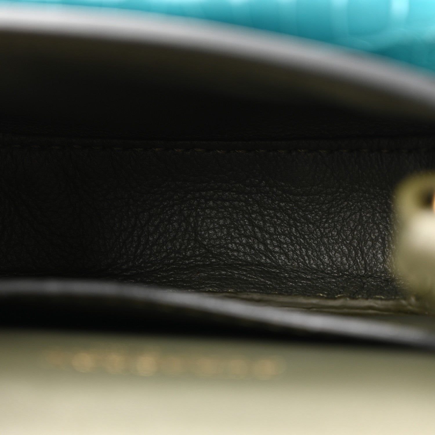 Alligator Bridle Micro Satchel Turquoise