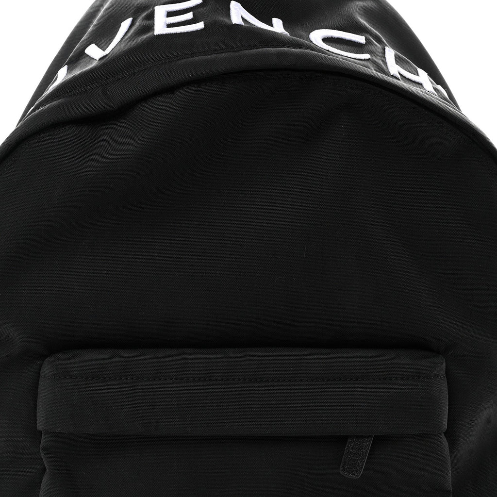 Nylon Essential Backpack Black White