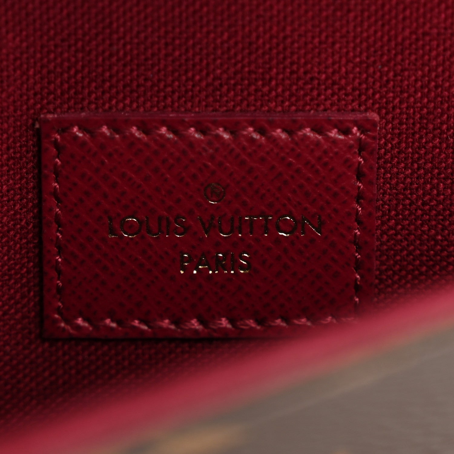 Monogram Pochette Felicie Chain Wallet Fuchsia