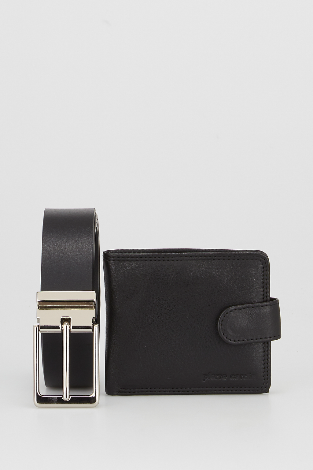 PC RFID Leather Wallet & Belt Gift Set