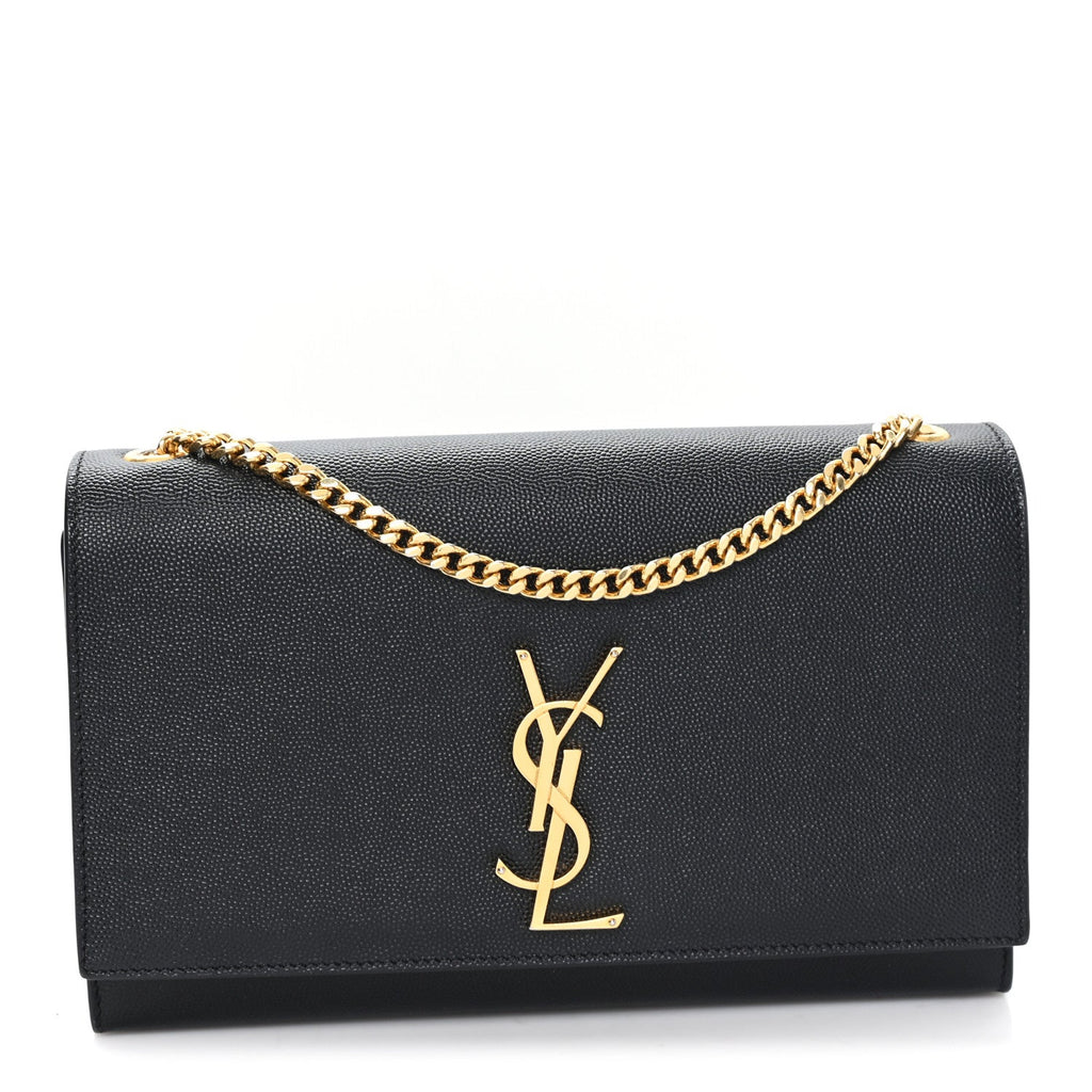 Grain De Poudre Small Monogram Kate Satchel Black