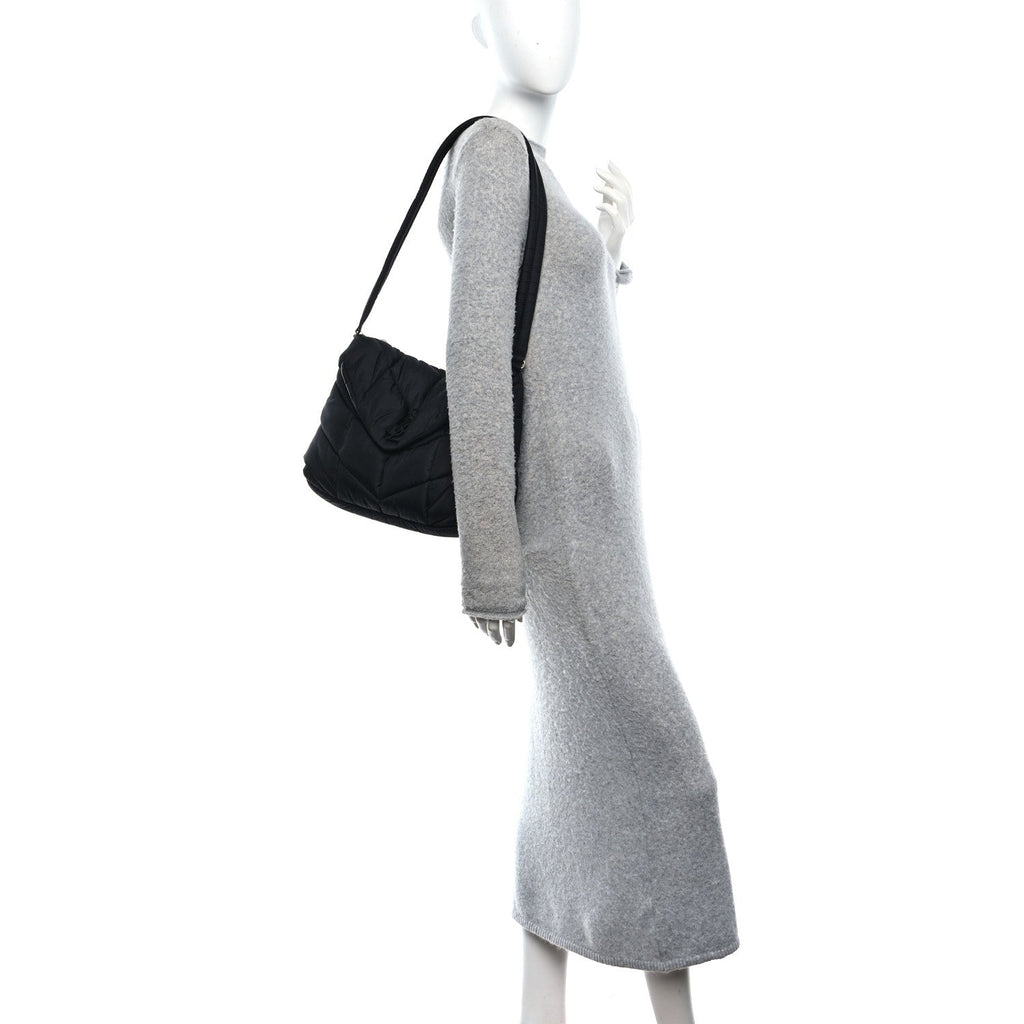 Econyl Nylon Lou Puffer Messenger Black