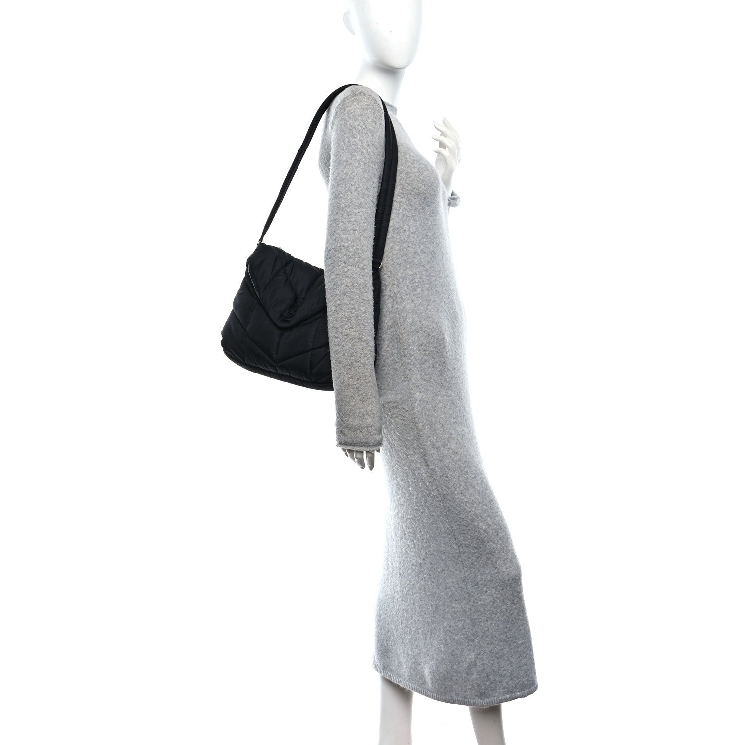 Econyl Nylon Lou Puffer Messenger Black