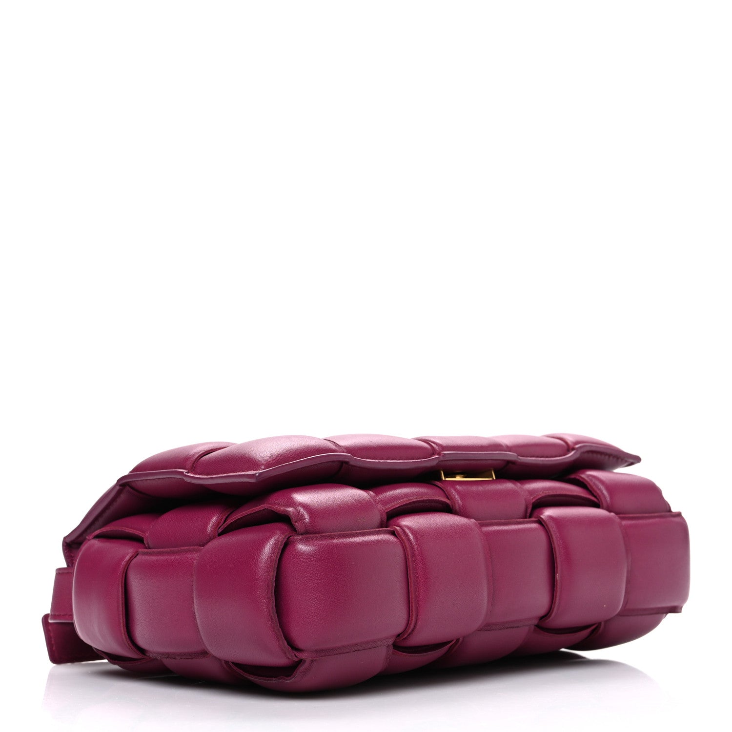 Nappa Maxi Intreccio Padded Cassette Crossbody Bag Cinnabar