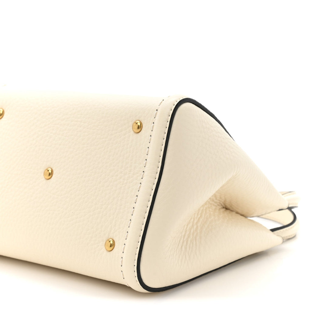 Soft Grainy Calfskin Alltime Small Handbag Ivory
