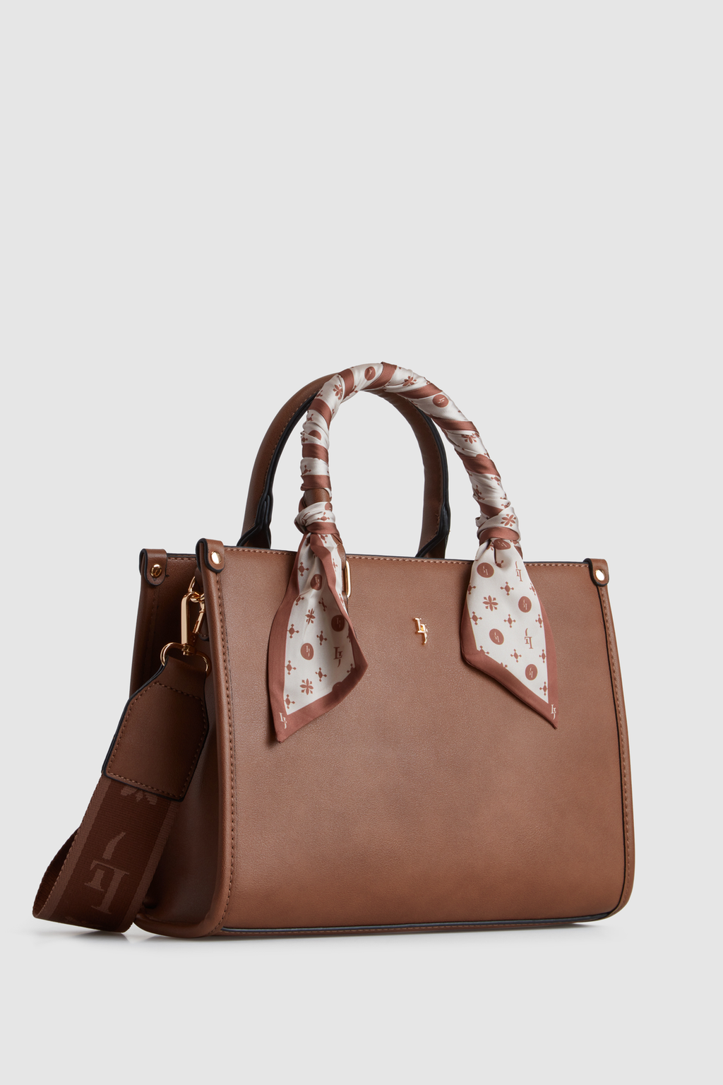 Small Tote Bag With Scarf