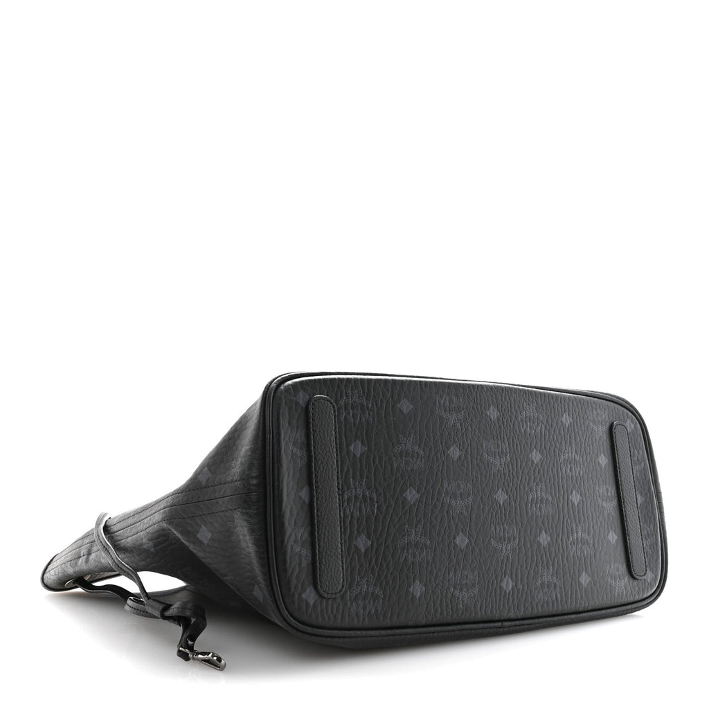 Visetos Medium Liz Reversible Shopper Tote Black