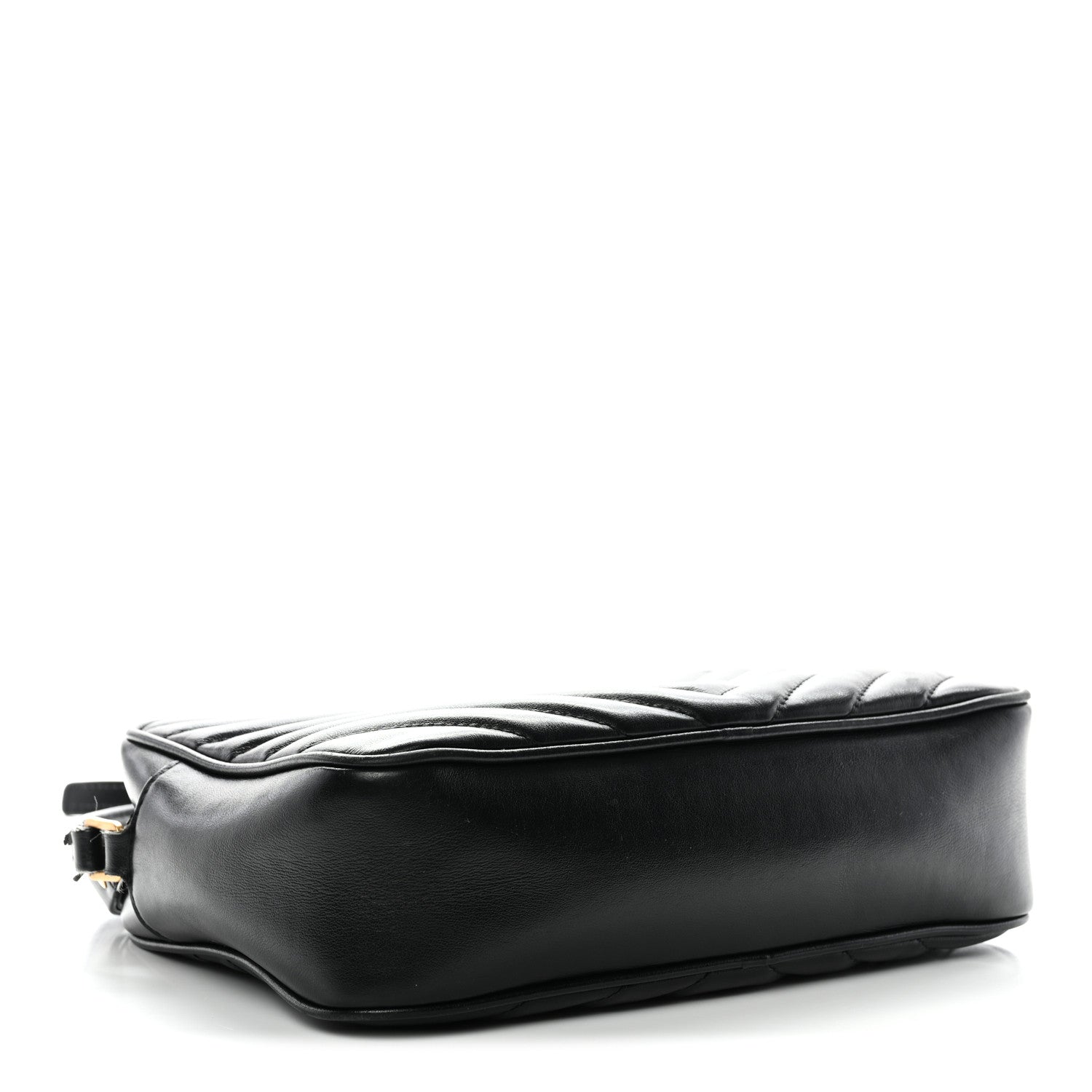 Calfskin Matelasse Monogram Lou Camera Bag Black