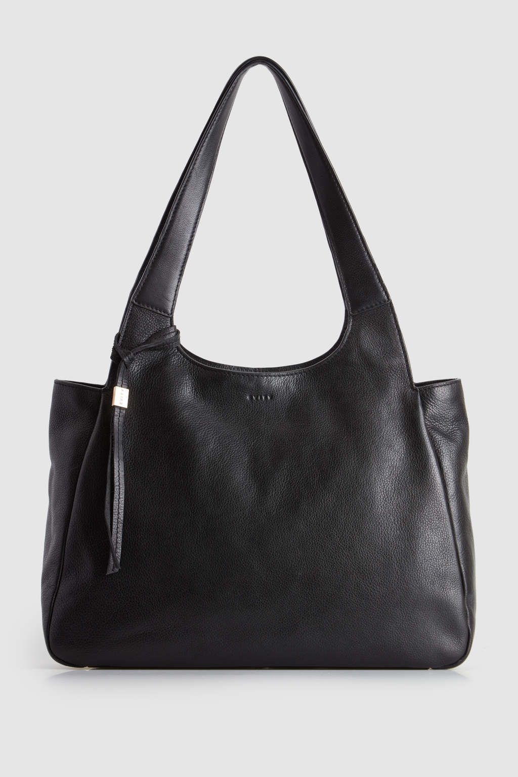 Clara Leather Charm Tote Bag