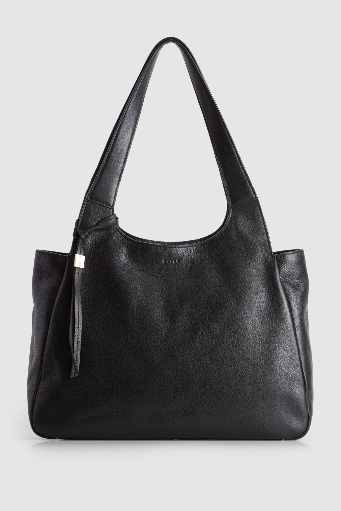 Clara Leather Charm Tote Bag