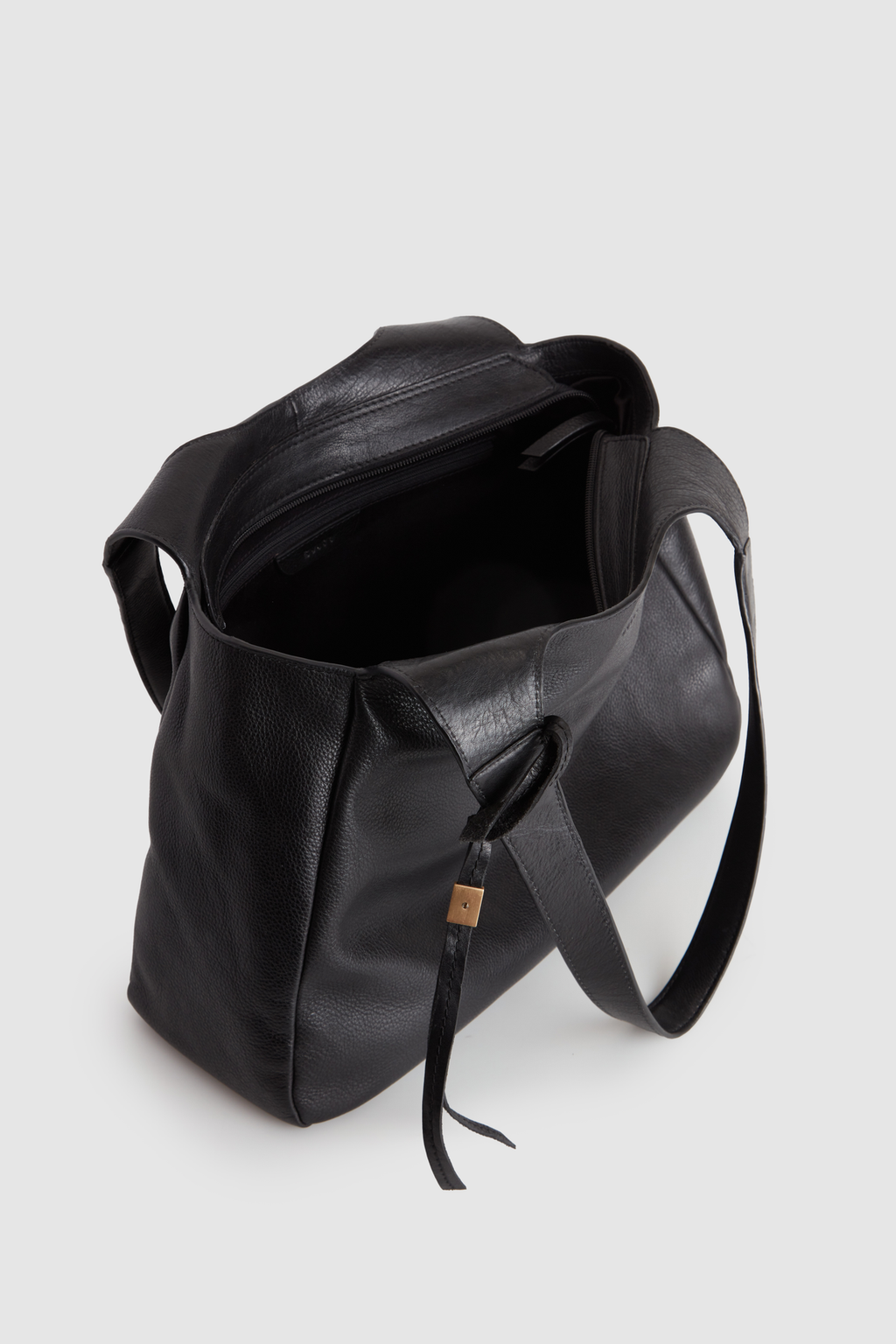 Clara Leather Charm Tote Bag