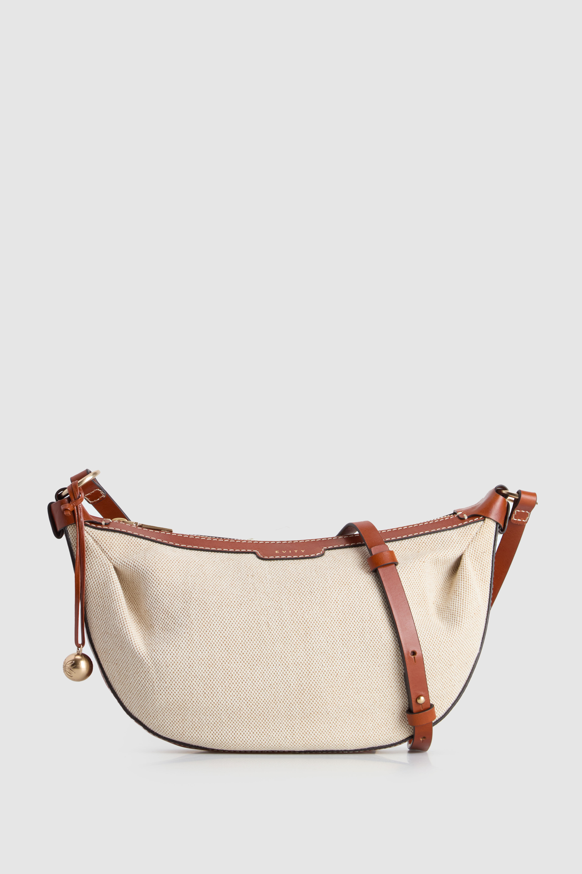 Alana Leather Canvas Crossbody Bag