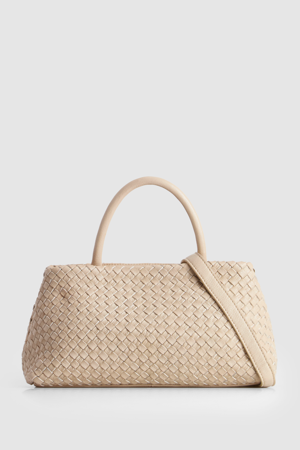 Margo Leather Weave Shopper Bag