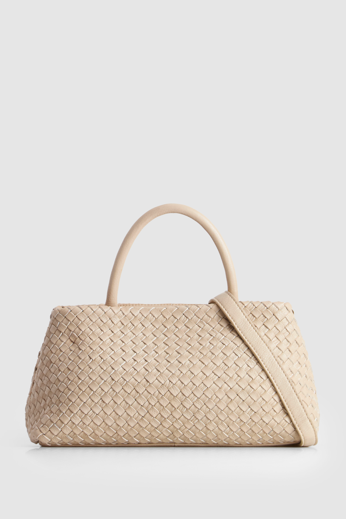 Margo Leather Weave Shopper Bag