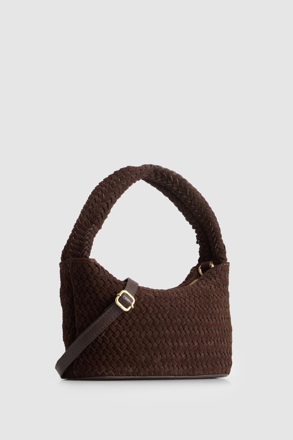 Nina Leather Weave Shoulder Bag