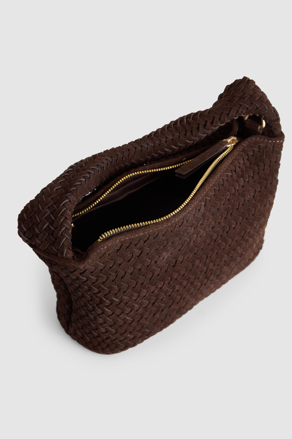 Nina Leather Weave Shoulder Bag
