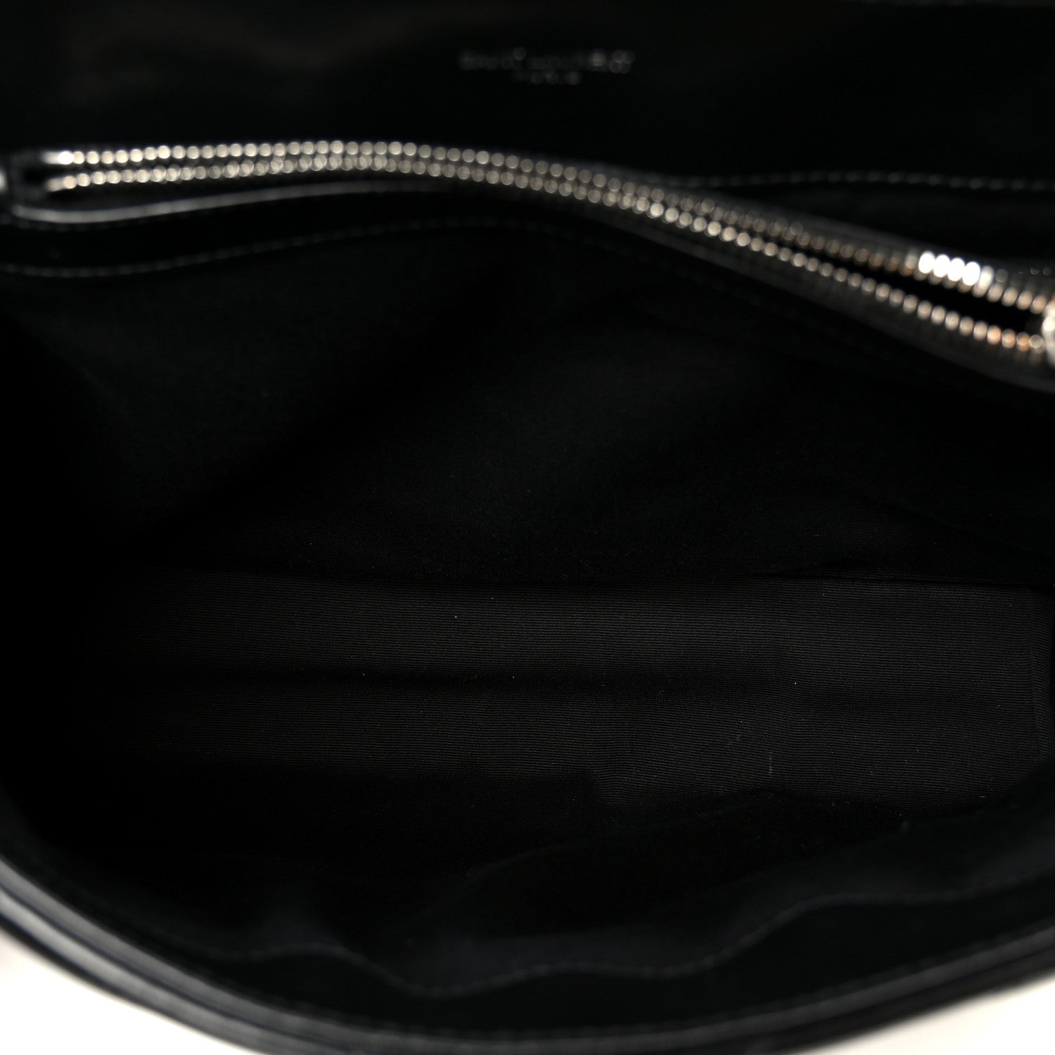 Calfskin Y Quilted Monogram Medium Loulou Chain Satchel Black