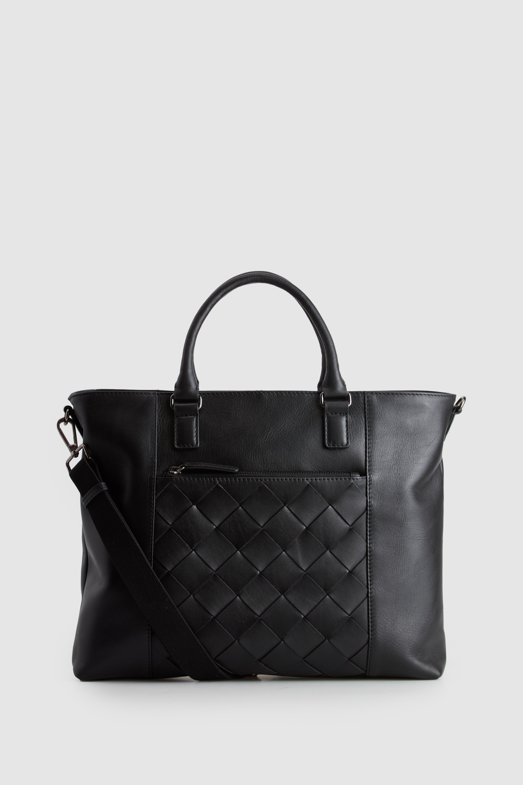 Dominic Leather Weave Tote Bag