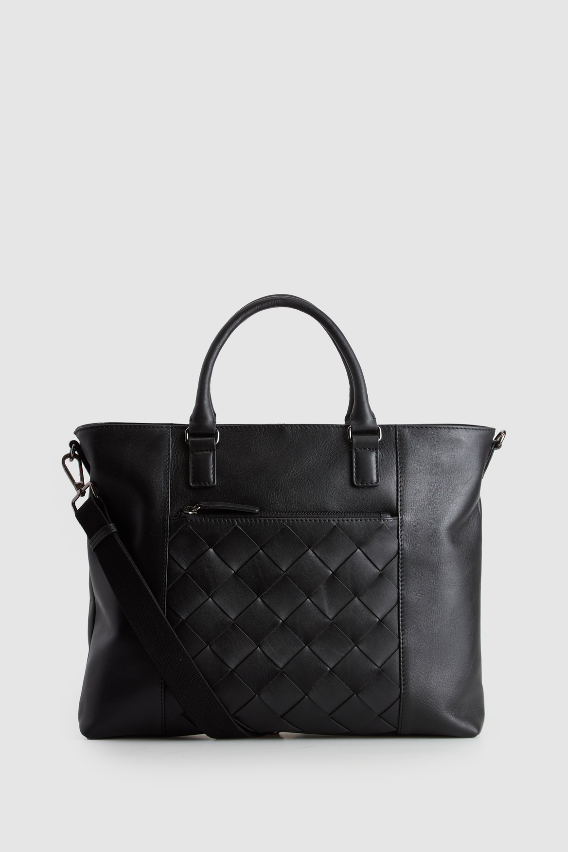 Dominic Leather Weave Tote Bag