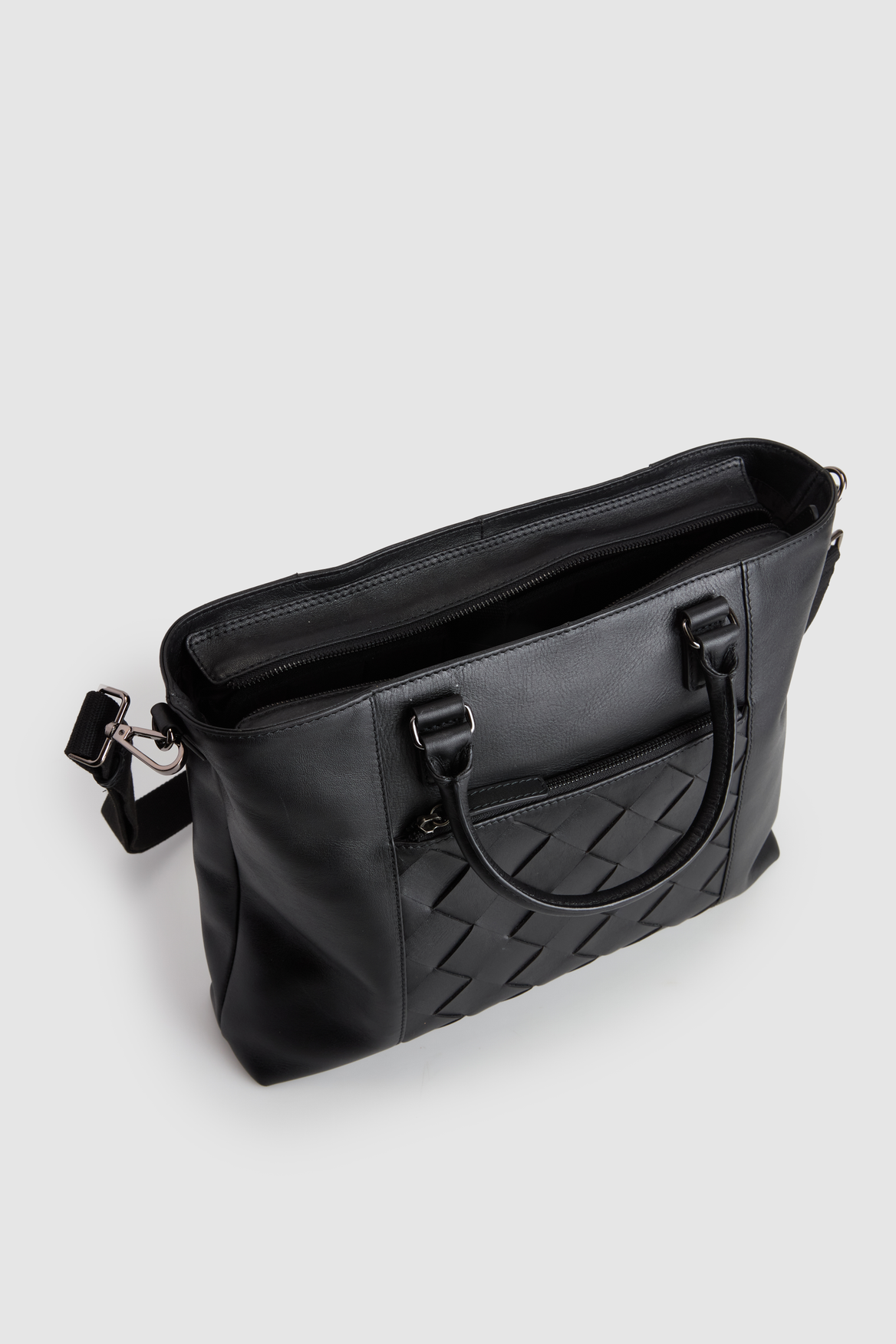 Dominic Leather Weave Tote Bag