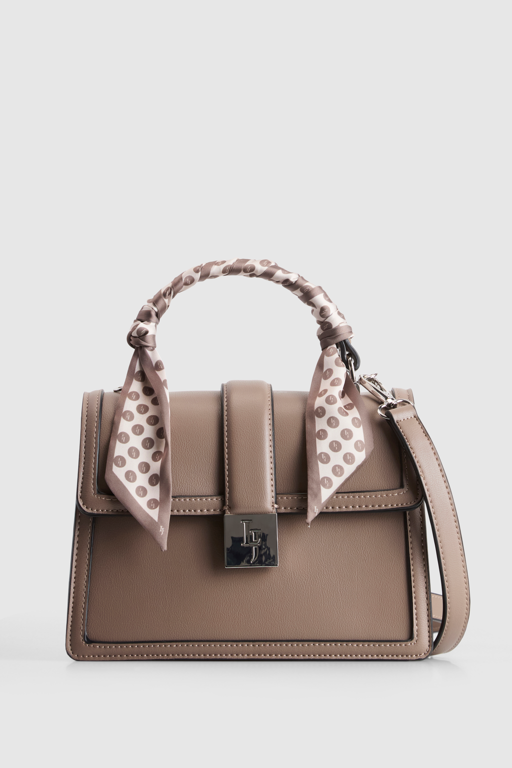 Scarf Top Handle Bag