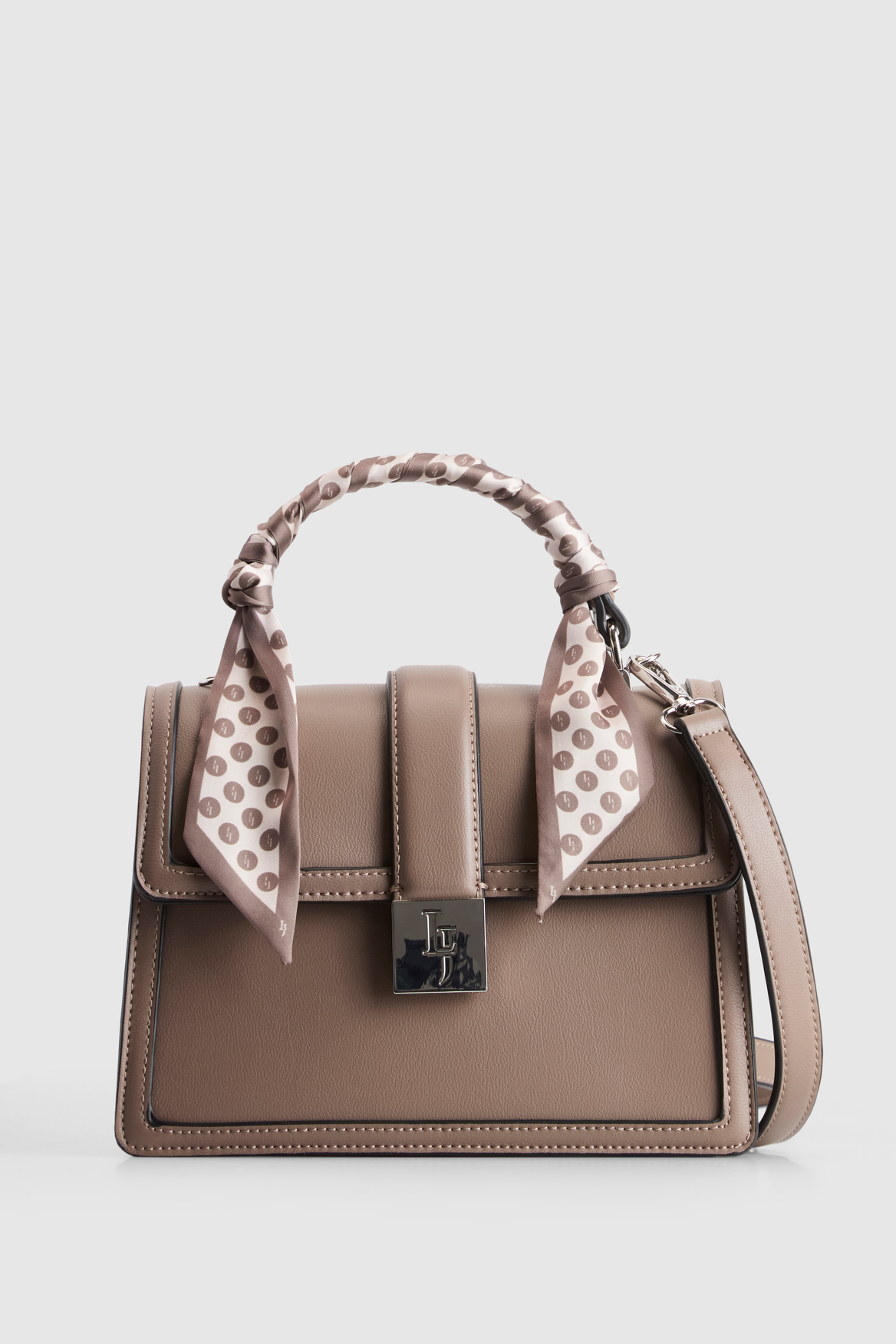 Scarf Top Handle Bag