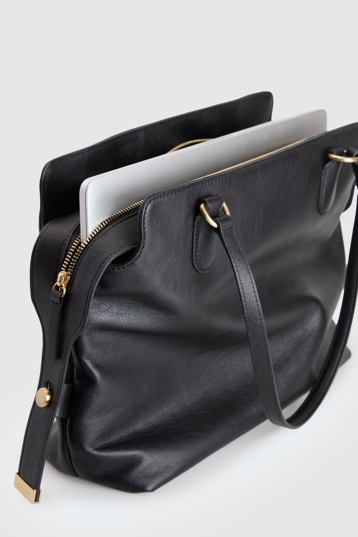 Clover Leather Work Tote Bag