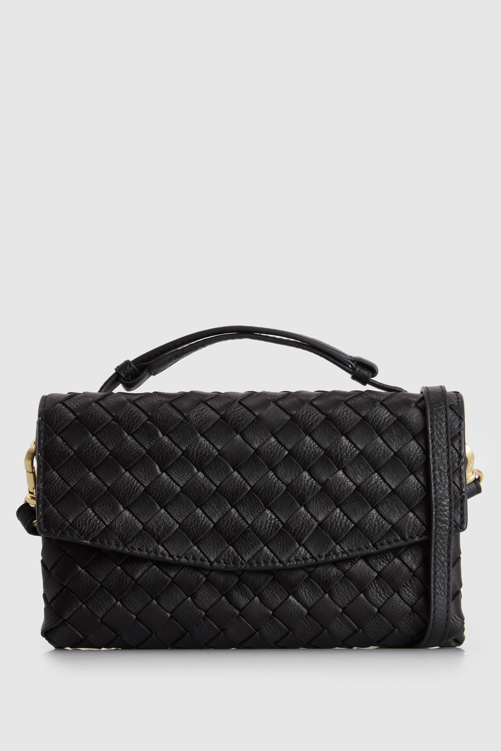 Nieve Leather Flap Crossbody Bag