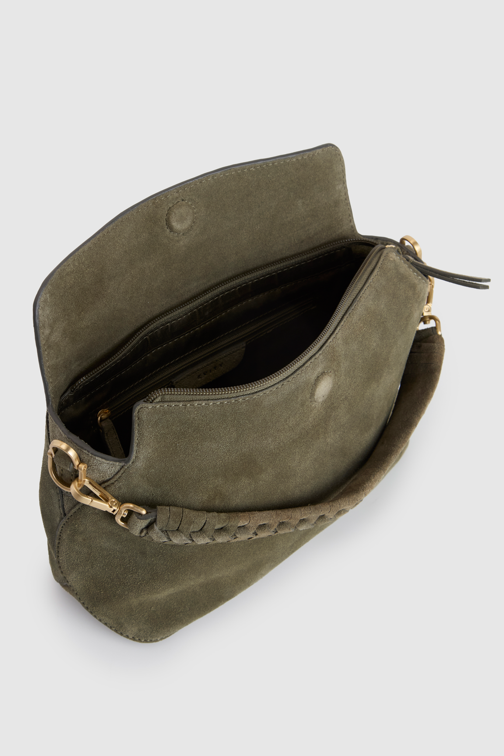 Clara Suede Leather Grab Bag