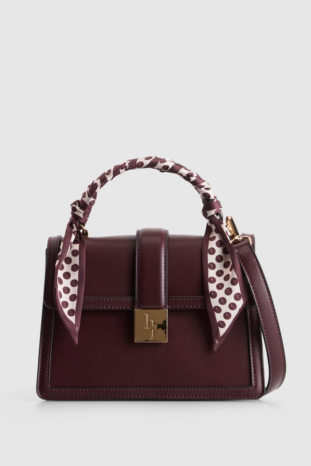 Scarf Top Handle Bag