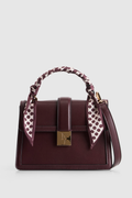 Scarf Top Handle Bag