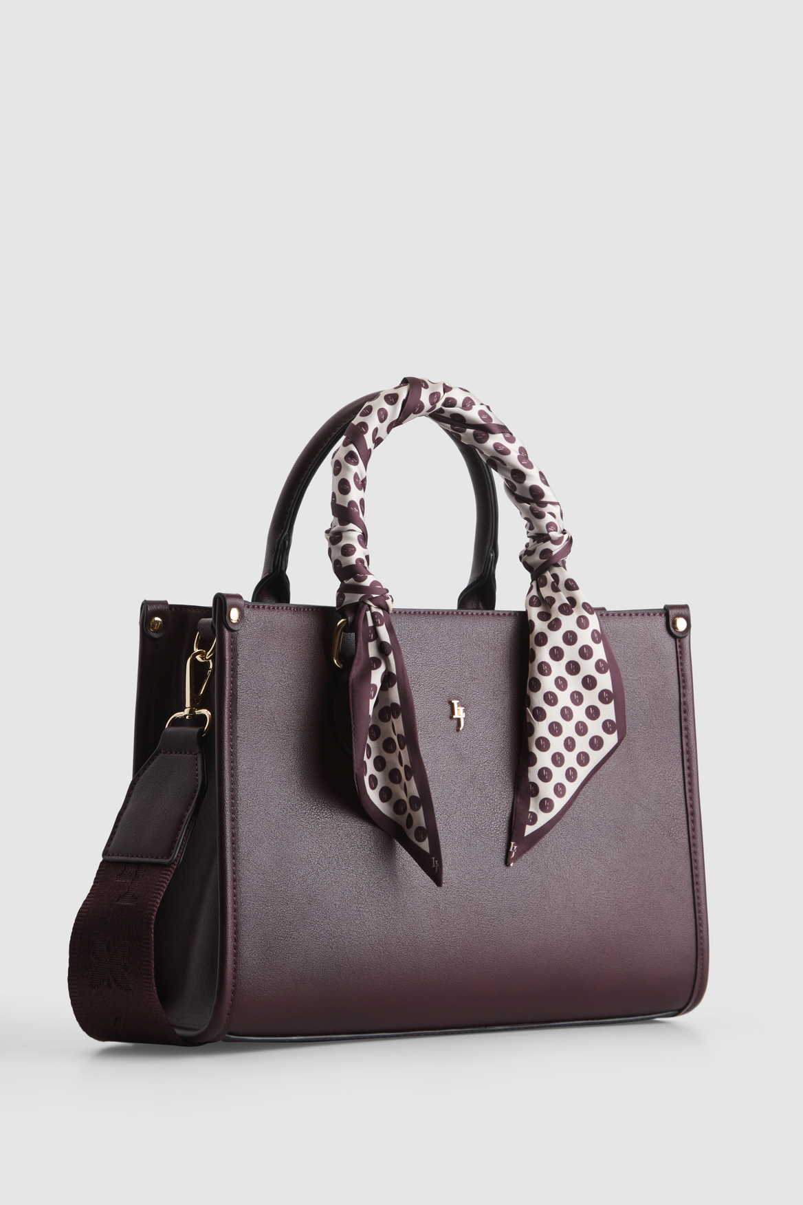 Small Tote Bag With Scarf