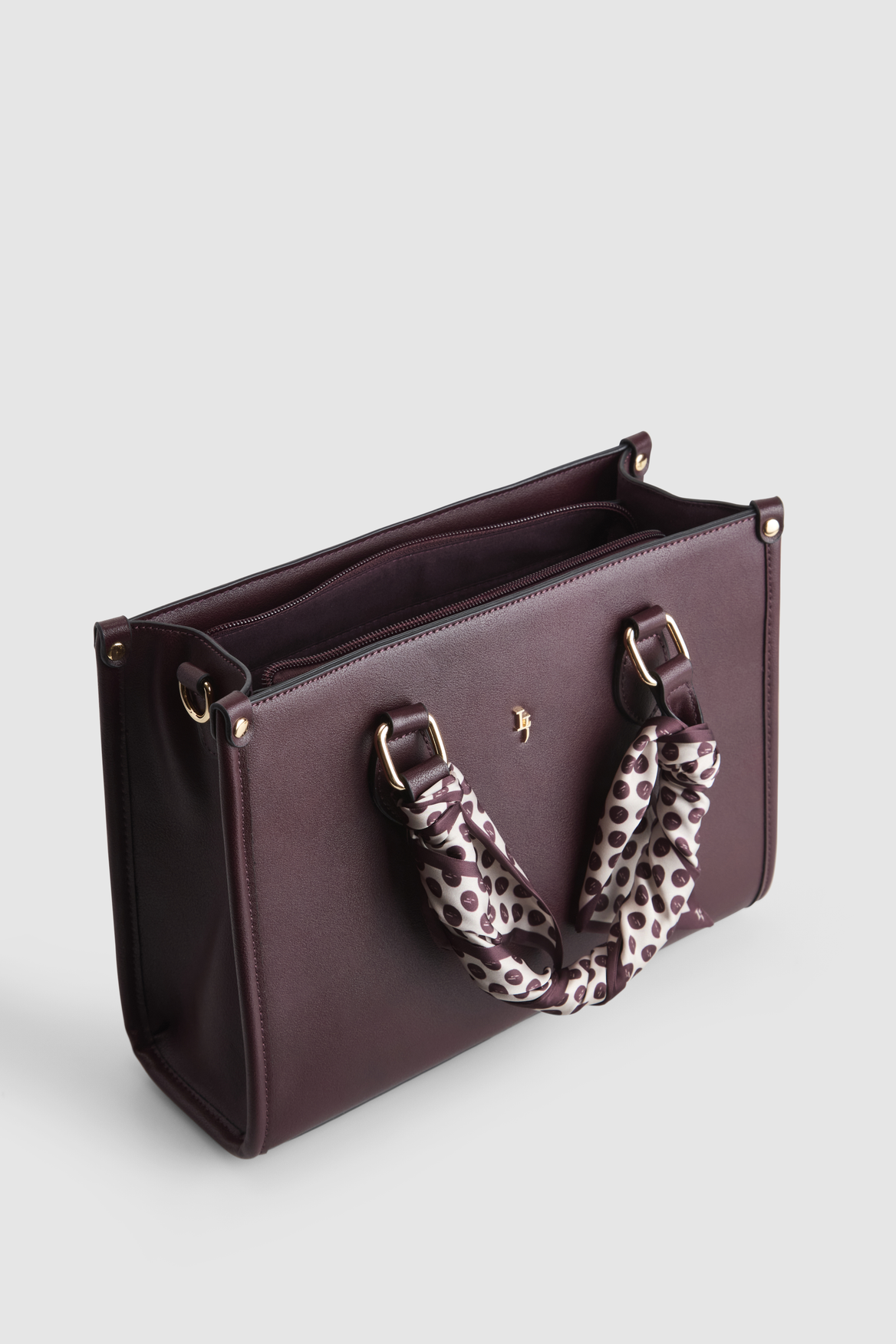 Small Tote Bag With Scarf