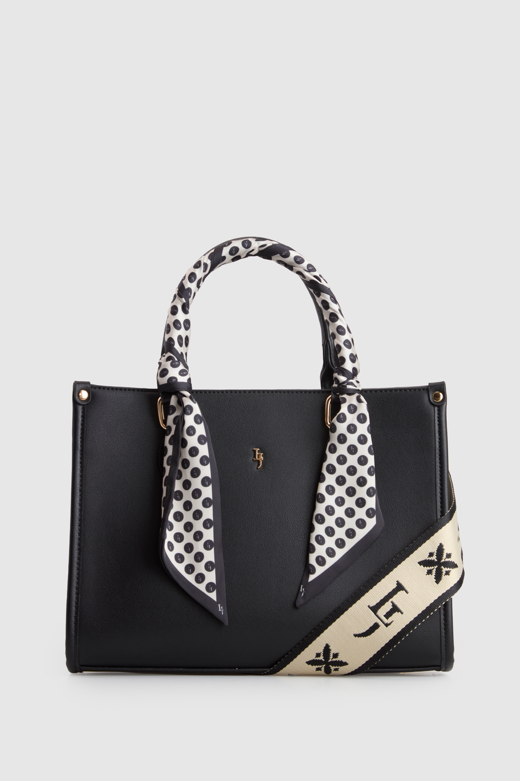 Small Tote Bag With Scarf